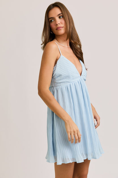 Ariana Plisse Mini Dress