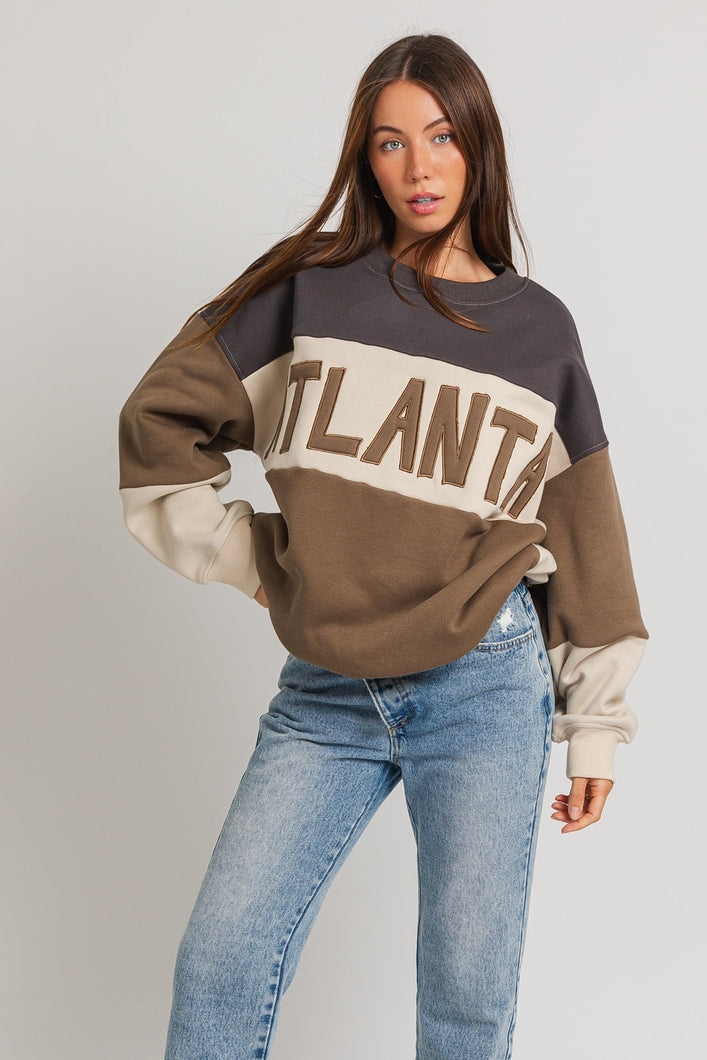 Atlanta Colorblock Sweatshirt