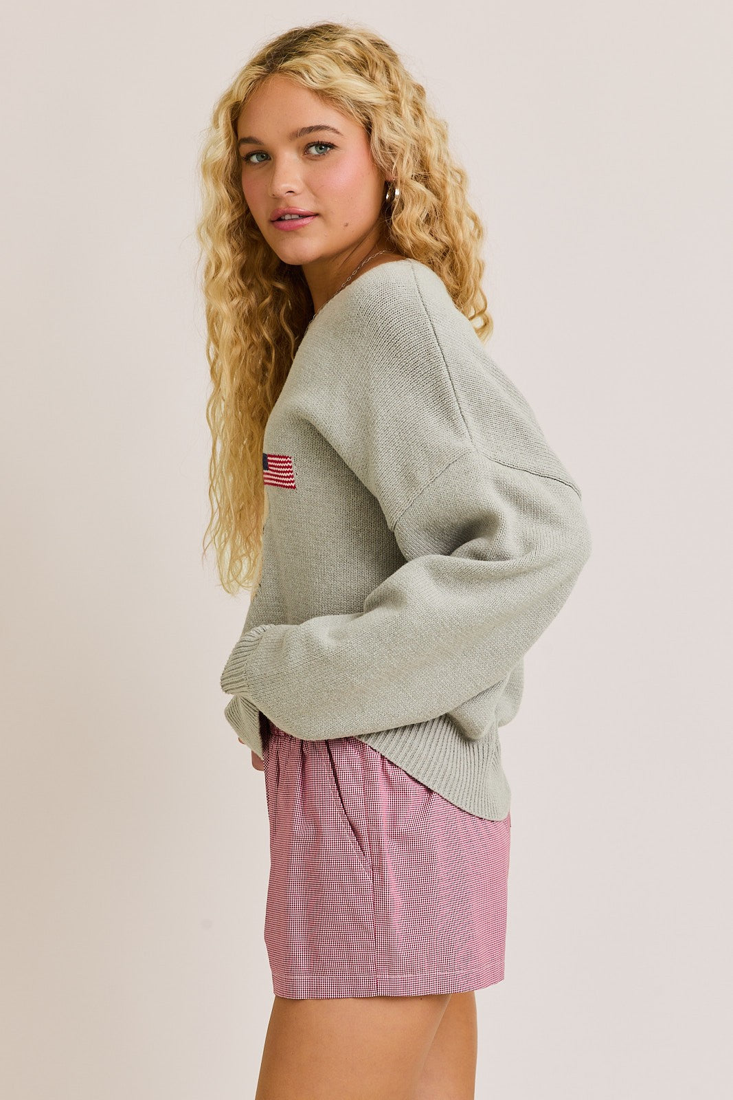 Biggest Fan Teddy USA Sweater