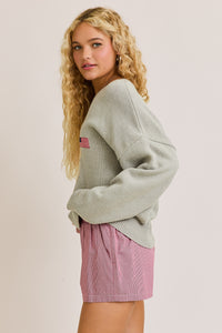 Biggest Fan Teddy USA Sweater