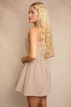Load image into Gallery viewer, Gingham Charm Halter Dress