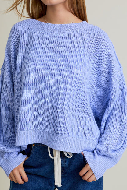 Periwinkle Drift Sweater