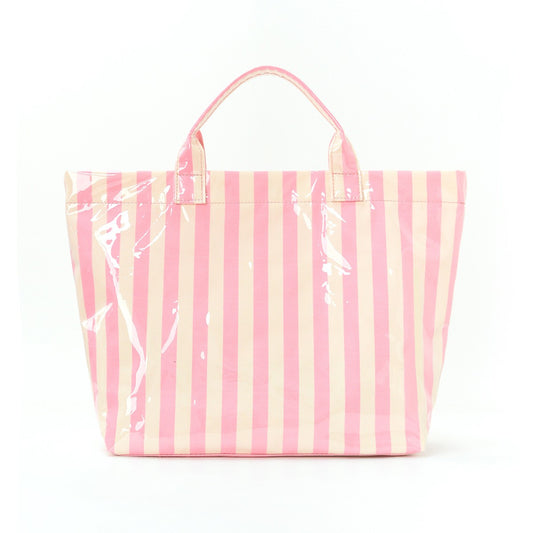 Poolside Stripe Carryall Pink & Yellow