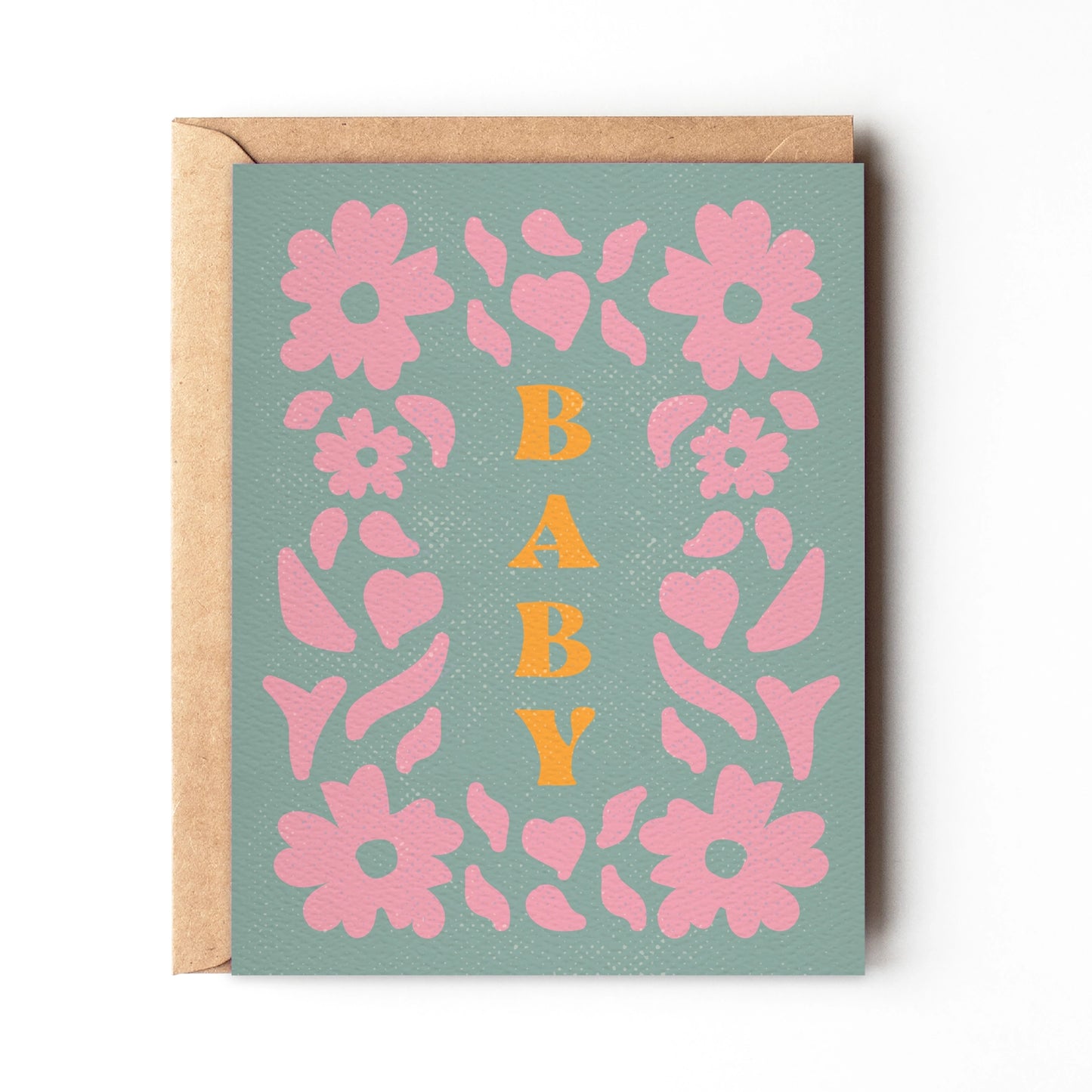 Floral Spring Baby Card