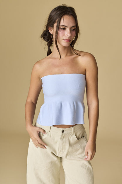 Cloud Break Peplum Top