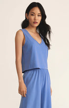 Load image into Gallery viewer, Sloane V-Neck Top Bay Blue