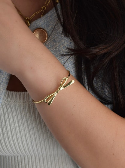 Tangled Bow Cuff Bracelet