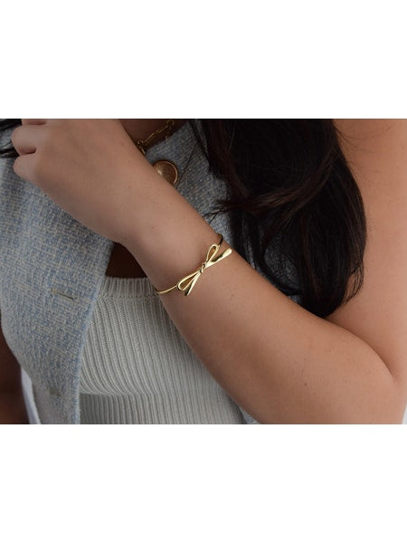 Tangled Bow Cuff Bracelet