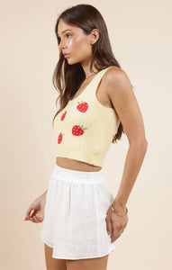 Berry Cake Embroidered Tank