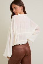 Load image into Gallery viewer, Soft Light Ruffle Blouse
