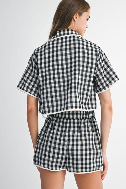Checkmate Piped Gingham Set