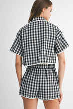 Load image into Gallery viewer, Checkmate Piped Gingham Set