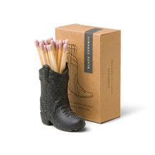 Load image into Gallery viewer, Cowboy Boot Match Holder Black