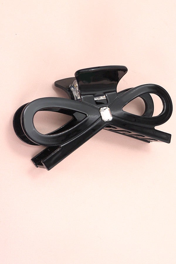 Headstrong Bow Clip Black