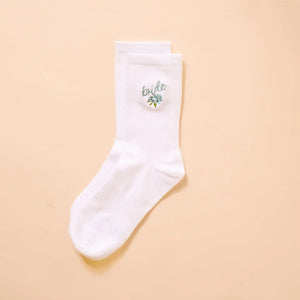 Something Blue Bridal Socks