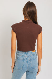 Espresso Aura Knit Top