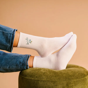 Something Blue Bridal Socks