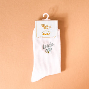 Something Blue Bridal Socks