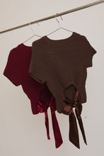 Load image into Gallery viewer, Vanessa Bow Back Top Brown