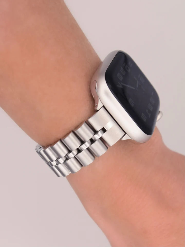 Big Shot Apple Watch Band Silver