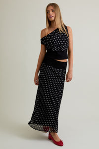 Midnight Charm Polka Dot Set