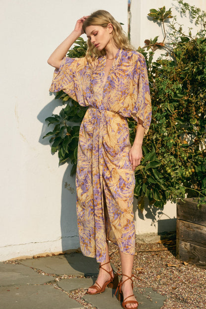 Checking In Ruched Dress