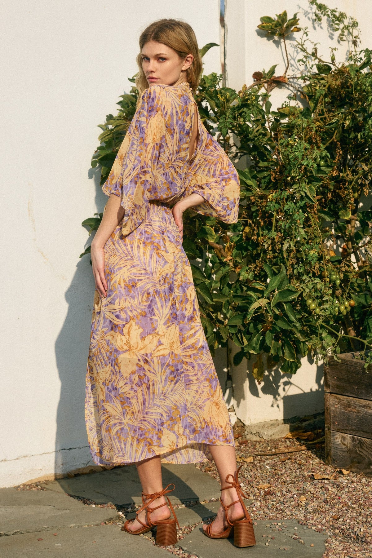 Checking In Ruched Dress