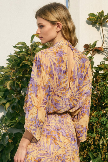 Checking In Ruched Dress