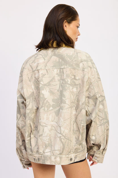 Woodland Camo Trucker Jacket