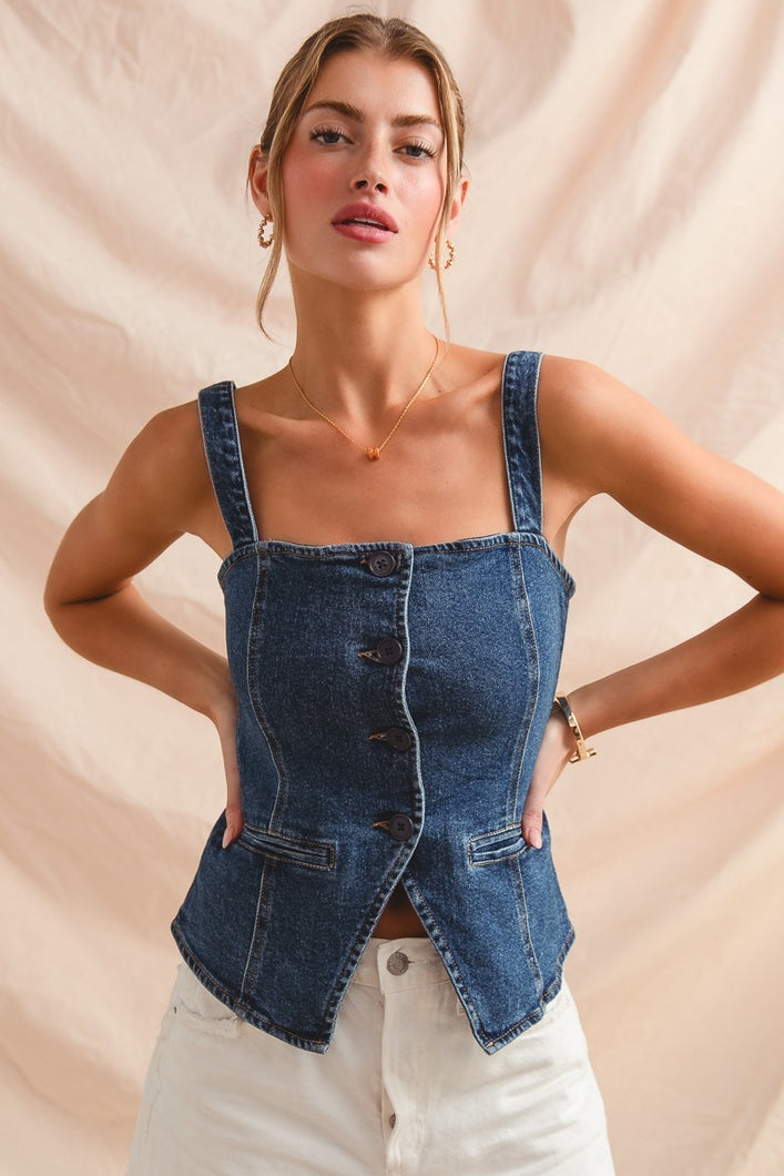 Called It Denim Top