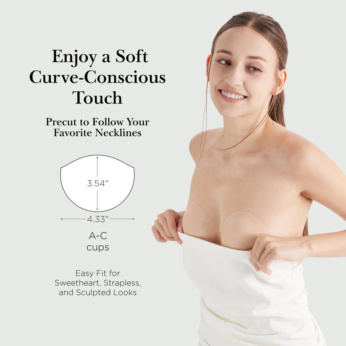 Semi Circle Nipple Covers Caramel