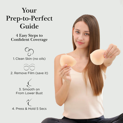 Semi Circle Nipple Covers Caramel