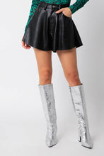 Load image into Gallery viewer, Charlie Leather Shorts Black
