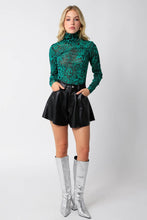 Load image into Gallery viewer, Charlie Leather Shorts Black