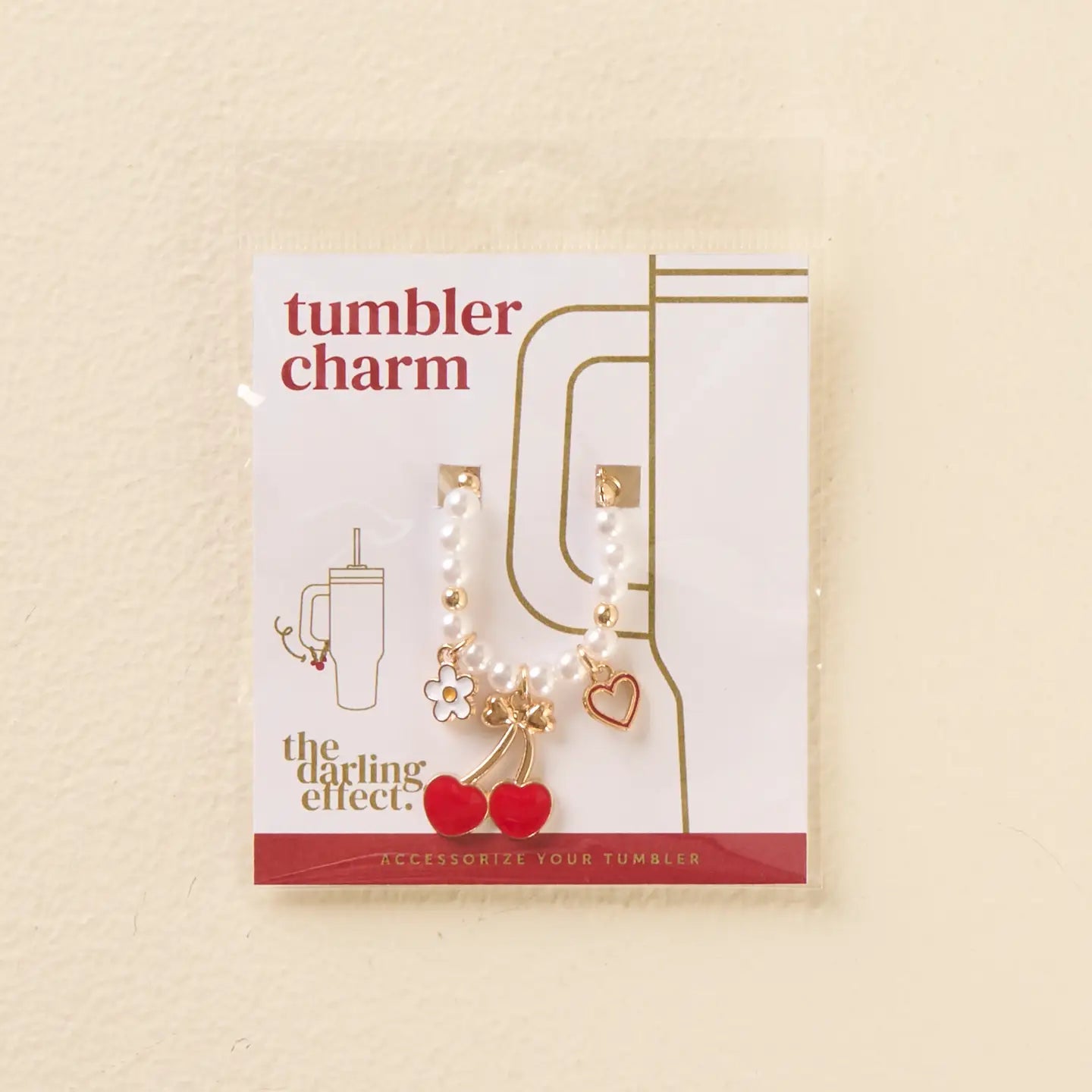 Cherry Tumbler Charm