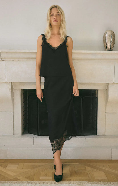 Cinder Lace Midi Skirt