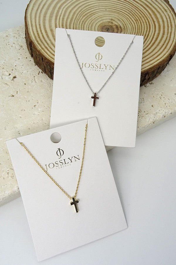 She's A Classic Cross Necklace Silver