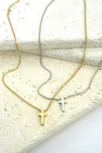 Load image into Gallery viewer, She&#39;s A Classic Cross Necklace Silver