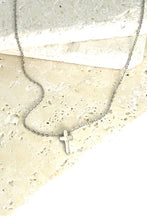 Load image into Gallery viewer, She&#39;s A Classic Cross Necklace Silver