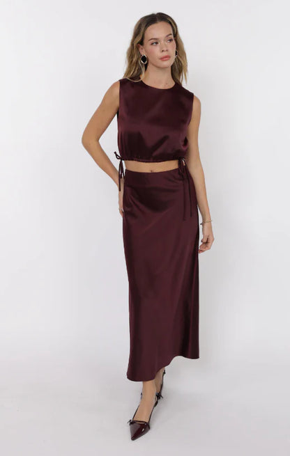 Deep Trance Bias Midi Skirt