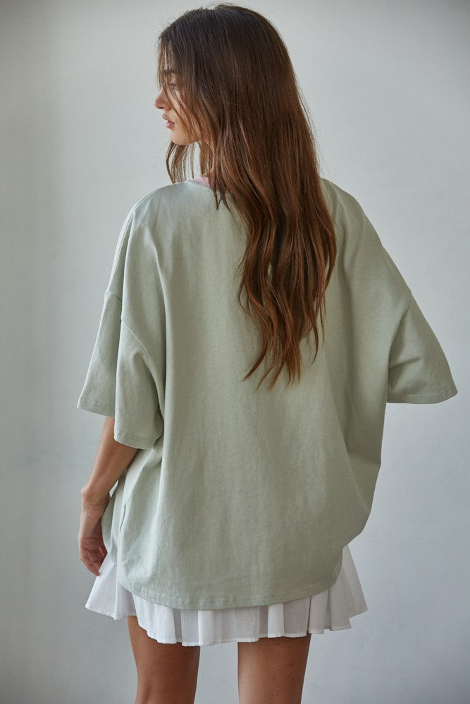 Sweet Serve Contrast Tee