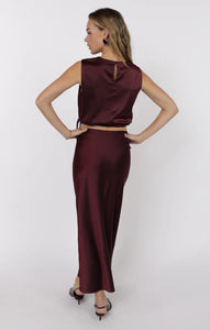 Deep Trance Tank Crop With Side Ties