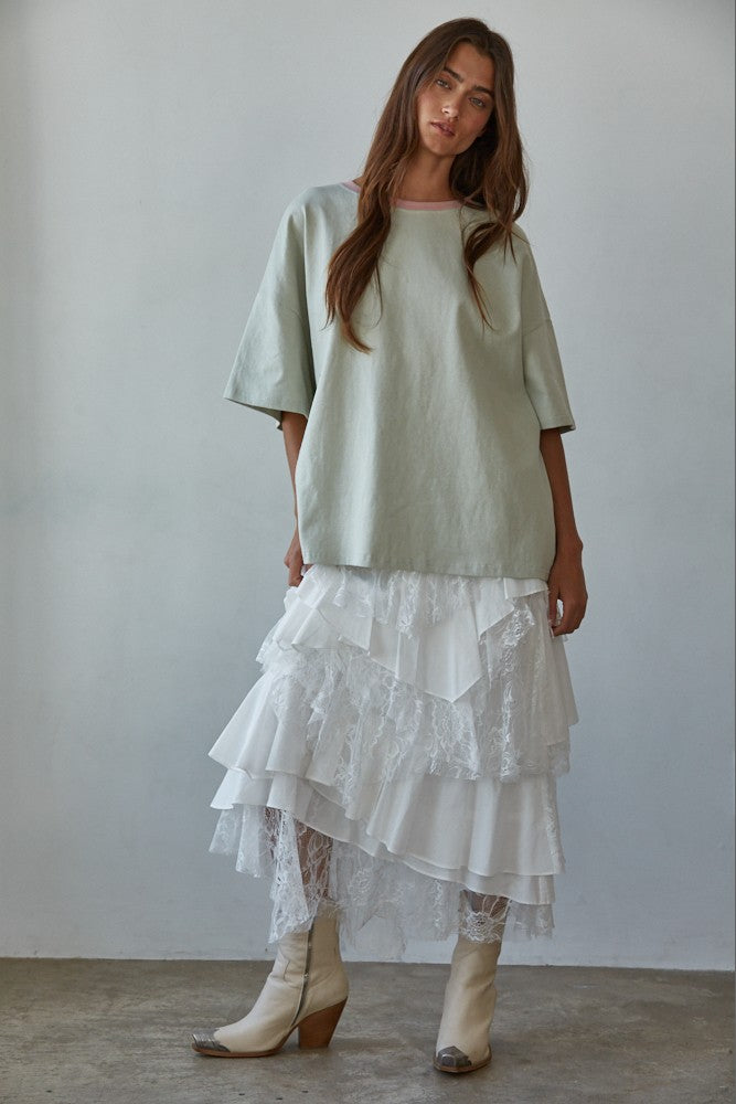 Sweet Serve Contrast Tee