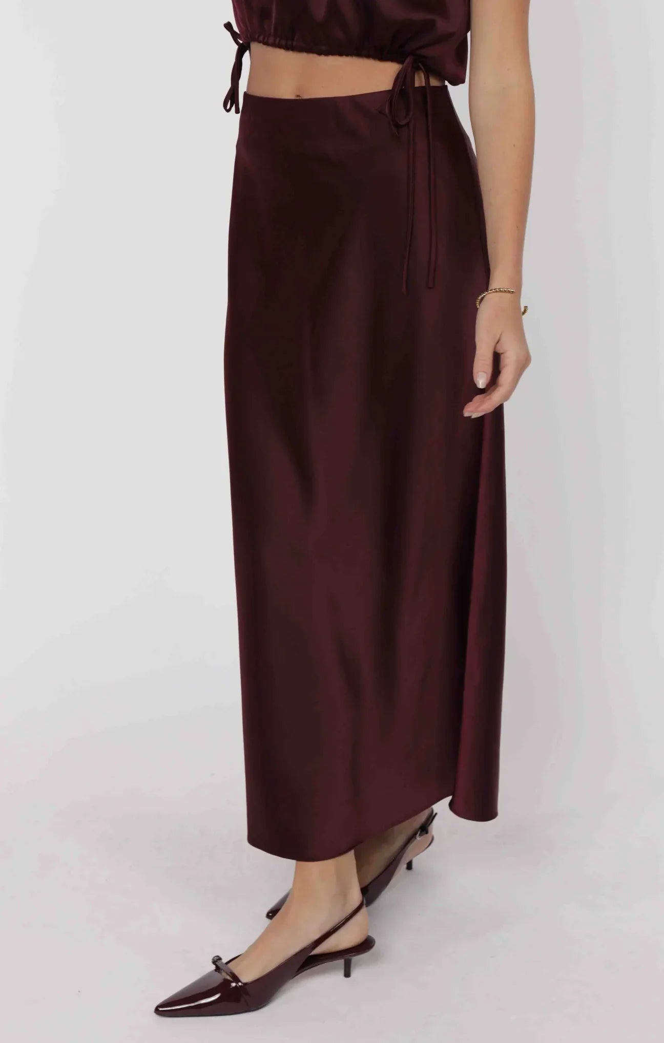 Deep Trance Bias Midi Skirt