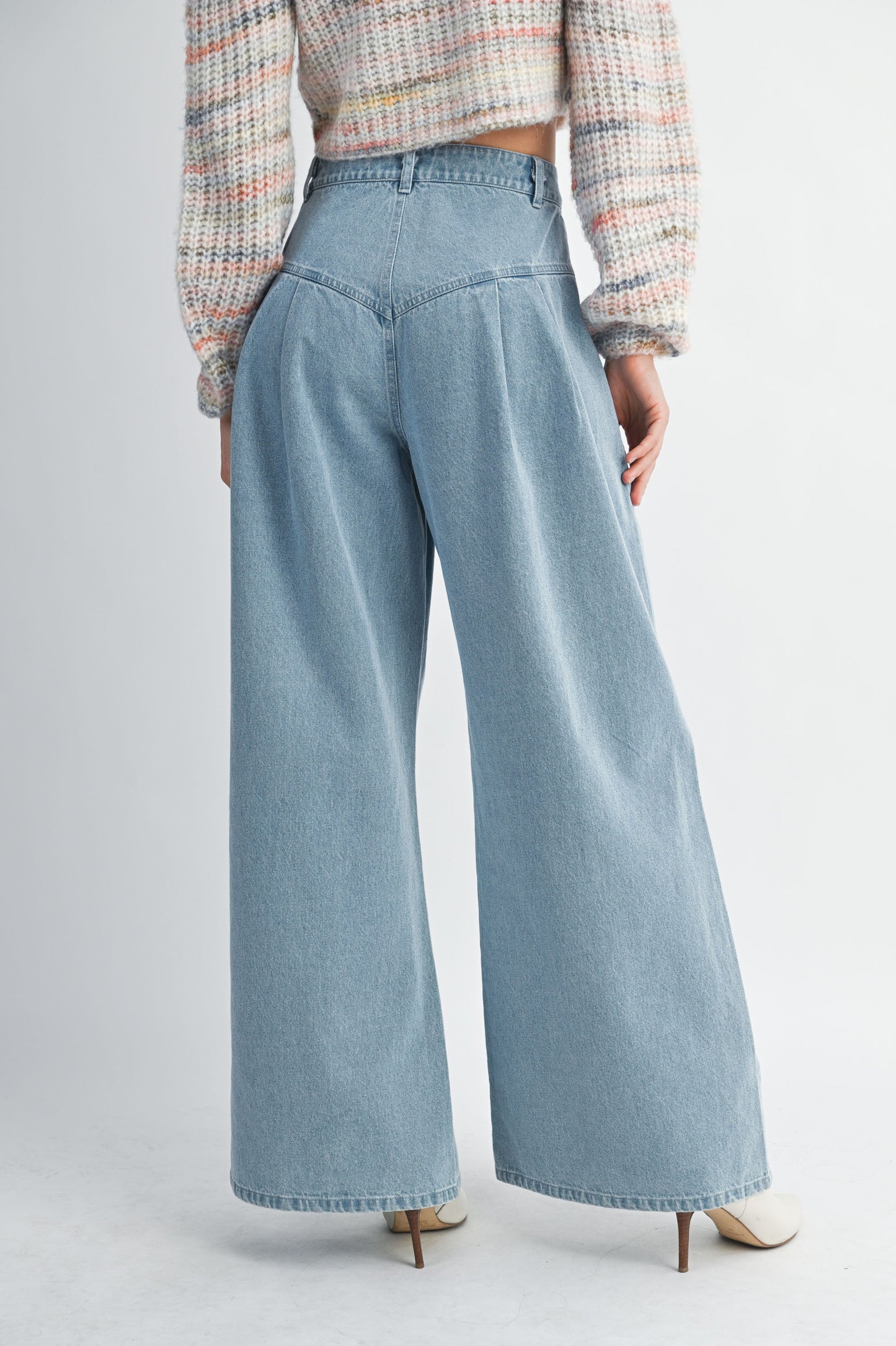 Horizon Pintuck Denim Pants