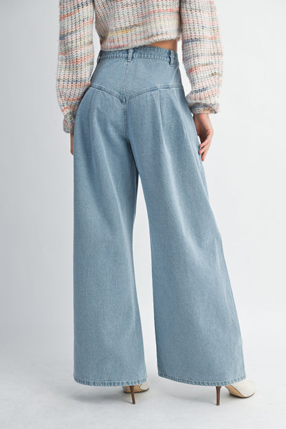 Horizon Pintuck Denim Pants