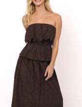 Load image into Gallery viewer, Double Vision Eyelet Midi Skirt