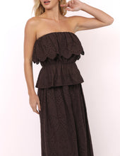 Load image into Gallery viewer, Double Vision Eyelet Midi Skirt
