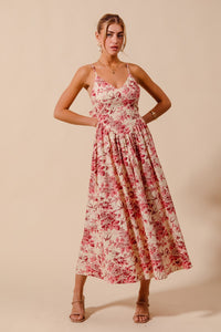 In My Dreams Floral Midi Dress