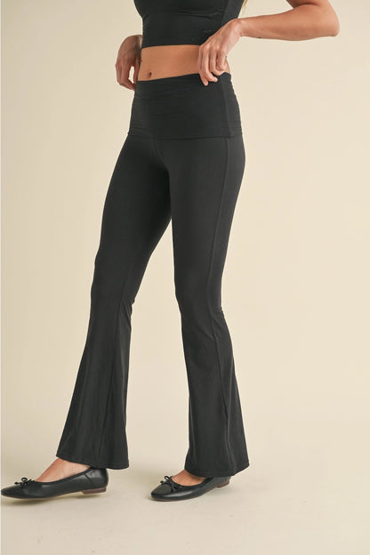 Drift Form Foldover Pants Black